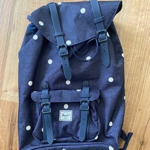 Herschel Supply Co. Polkadot Blue Mid-Volume Bag